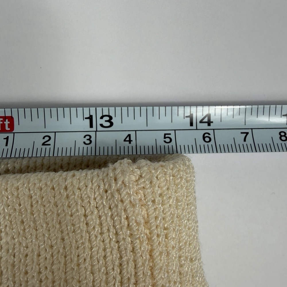 St. John Basics Santana Knit Cream Wool Pencil Skirt Size 6 Vintage - Picture 5 of 6